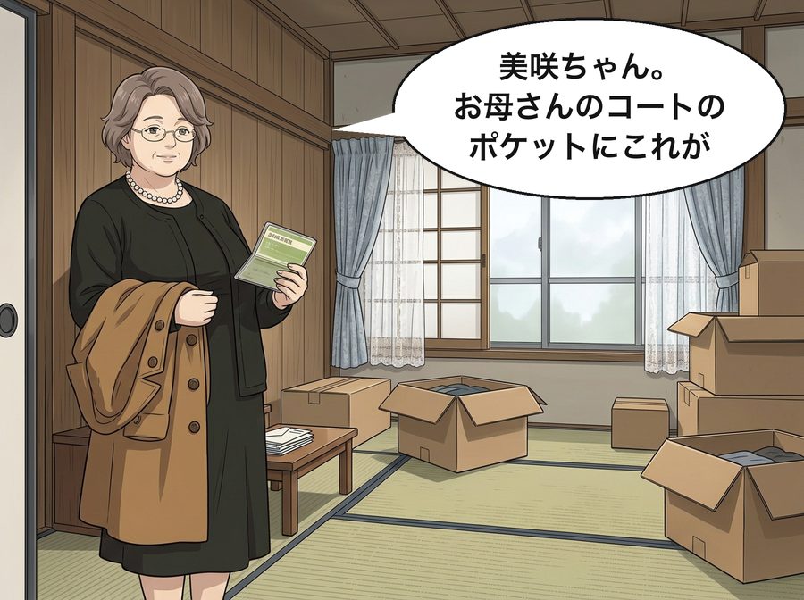 恵子「美咲ちゃん。お母さんのコートのポケットにこれが」