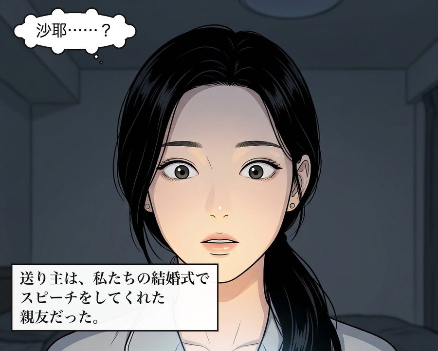 結衣「沙耶……？」 送り主は、私たちの結婚式でスピーチをしてくれた親友だった。