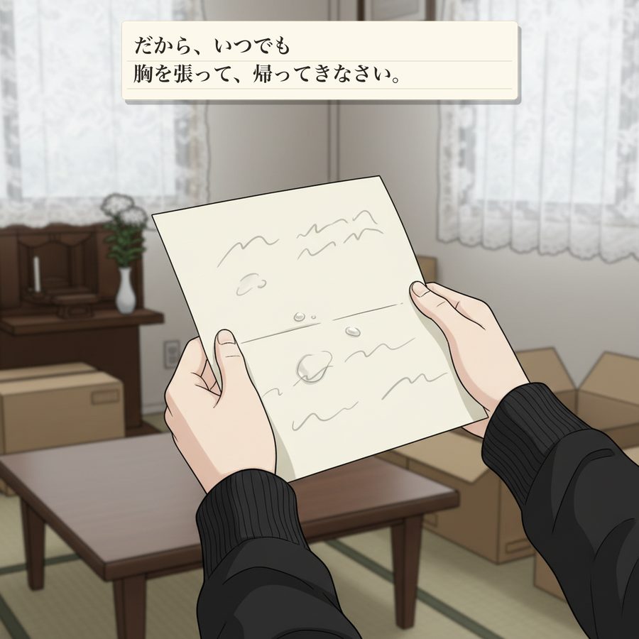 だから、いつでも 胸を張って、帰ってきなさい。