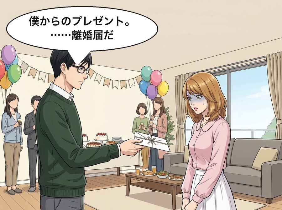 健吾「僕からのプレゼント。……離婚届だ」
