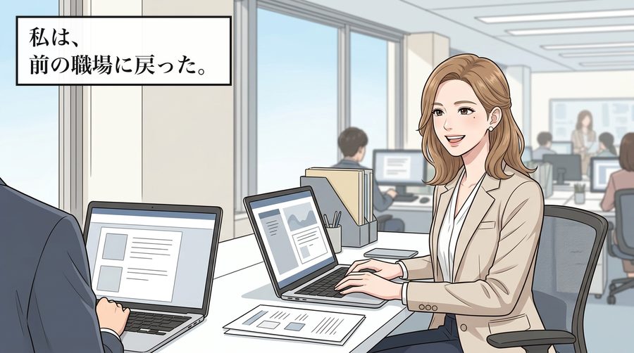 私は、前の職場に戻った。