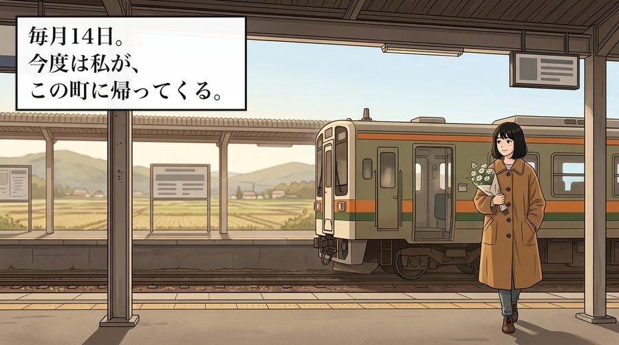 毎月14日。今度は私が、この町に帰ってくる。