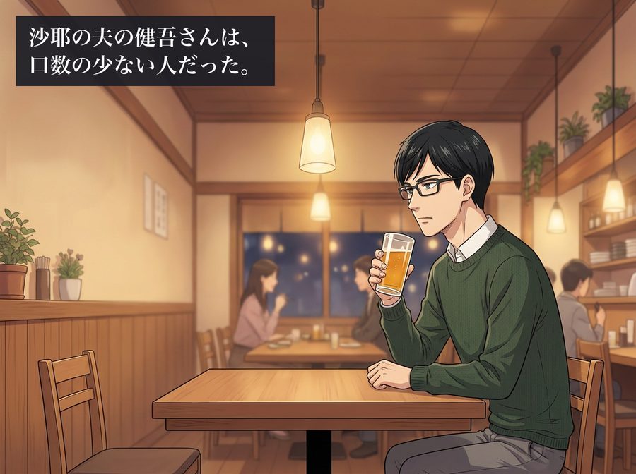 沙耶の夫の健吾さんは、口数の少ない人だった。