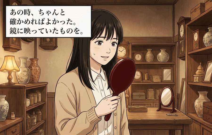 あの時、ちゃんと確かめればよかった。鏡に映っていたものを。