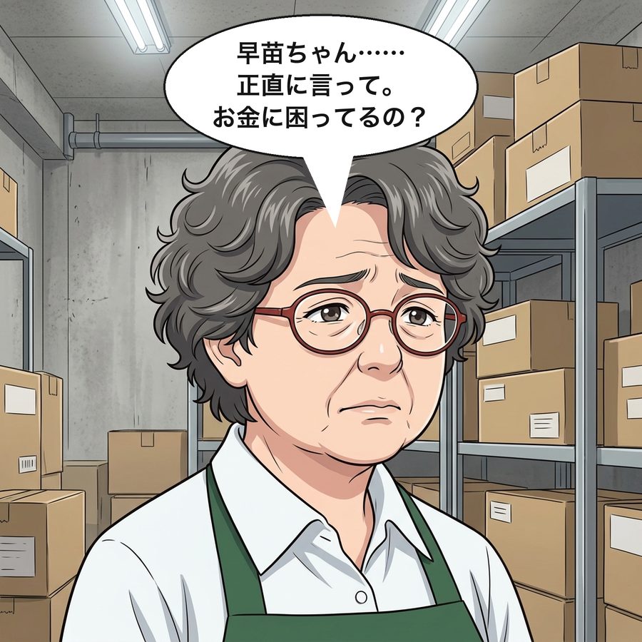和田さん「早苗ちゃん……正直に言って。お金に困ってるの？」