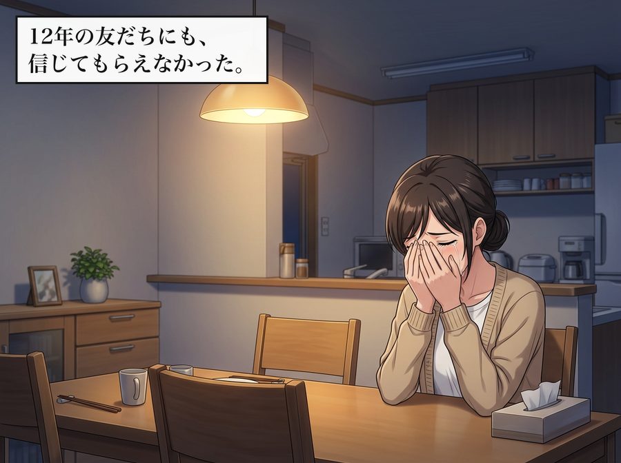 12年の友だちにも、信じてもらえなかった。