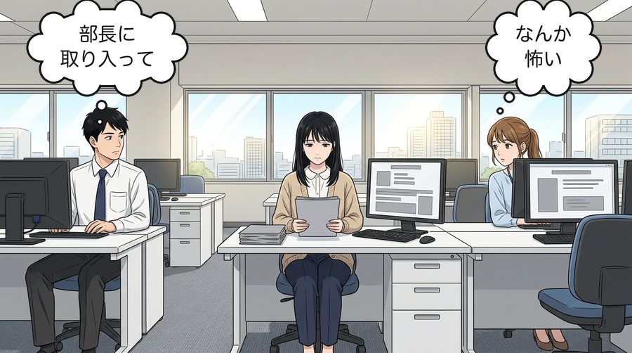 同僚「部長に取り入って」 同僚「なんか怖い」
