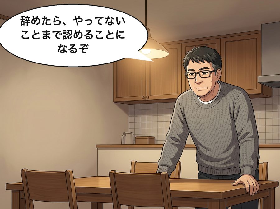 健一「辞めたら、やってないことまで認めることになるぞ」
