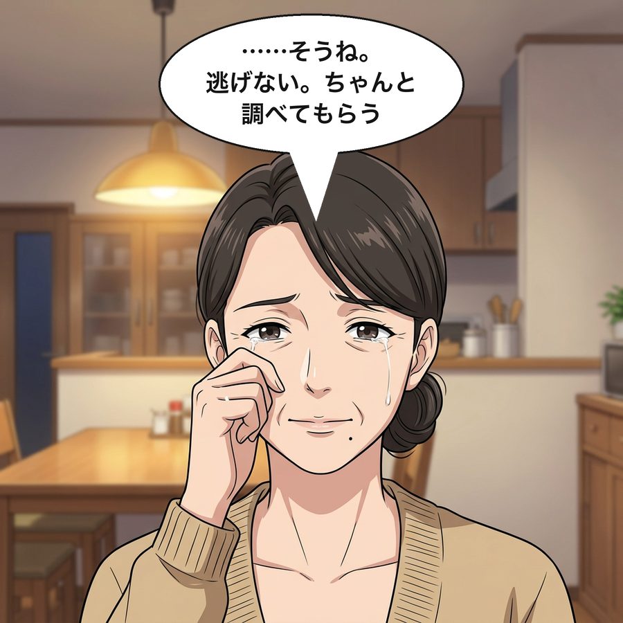 村井早苗「……そうね。逃げない。ちゃんと調べてもらう」