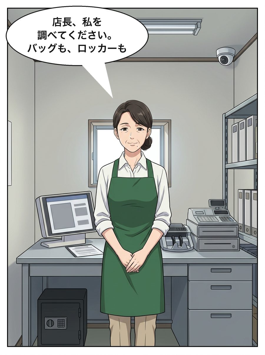 村井早苗「店長、私を調べてください。バッグも、ロッカーも」