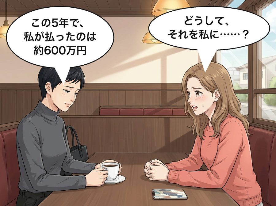 千尋「この5年で、私が払ったのは約600万円」 真奈「どうして、それを私に……？」