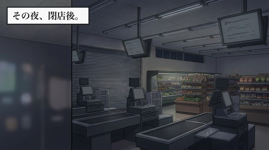 その夜、閉店後。