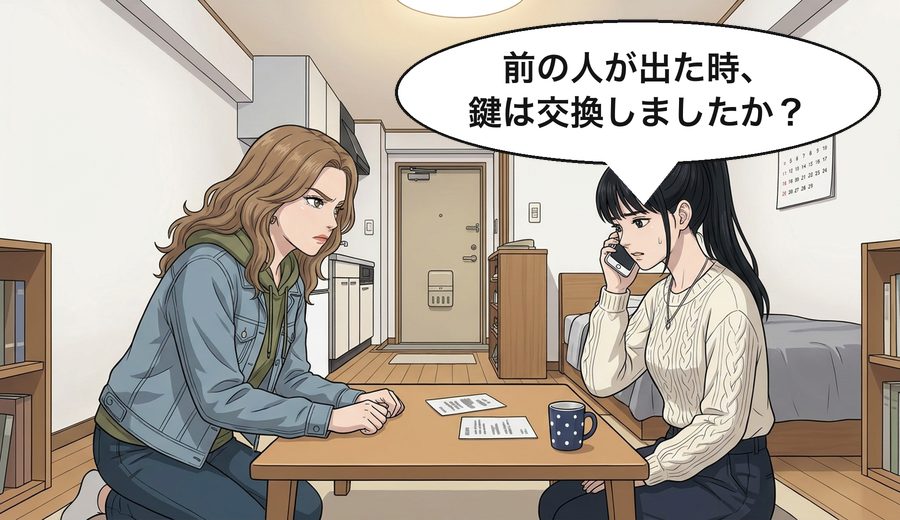 高瀬真帆「前の人が出た時、鍵は交換しましたか？」