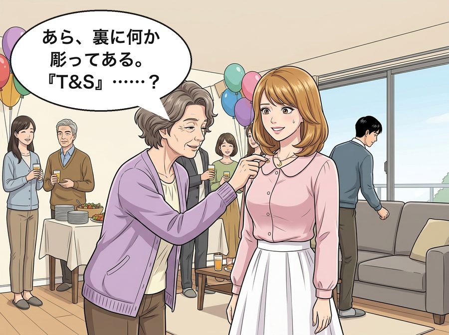 沙耶の母「あら、裏に何か彫ってある。『T&S』……？」