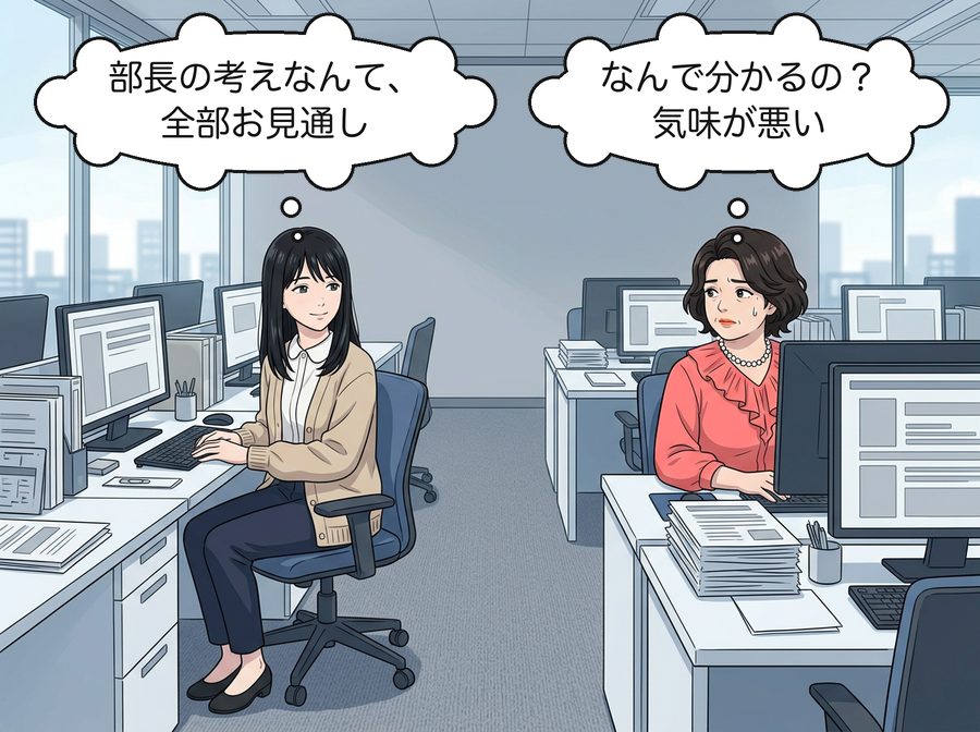 朝倉七海「部長の考えなんて、全部お見通し」 田村さん「なんで分かるの？気味が悪い」