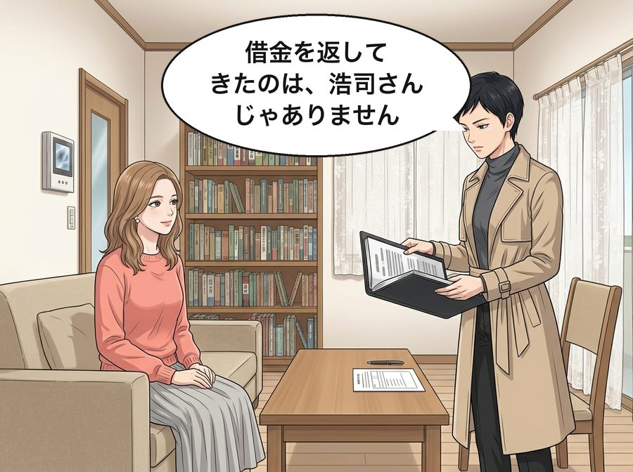 千尋「借金を返してきたのは、浩司さんじゃありません」