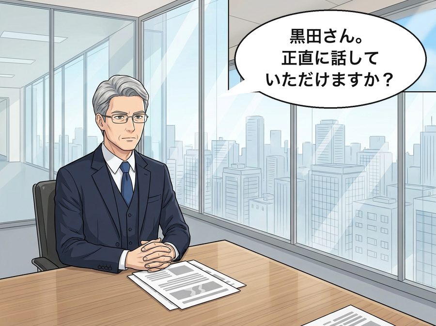 柴田社長「黒田さん。正直に話していただけますか？」